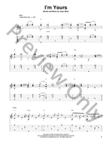 I'm Yours Guitar and Fretted sheet music cover